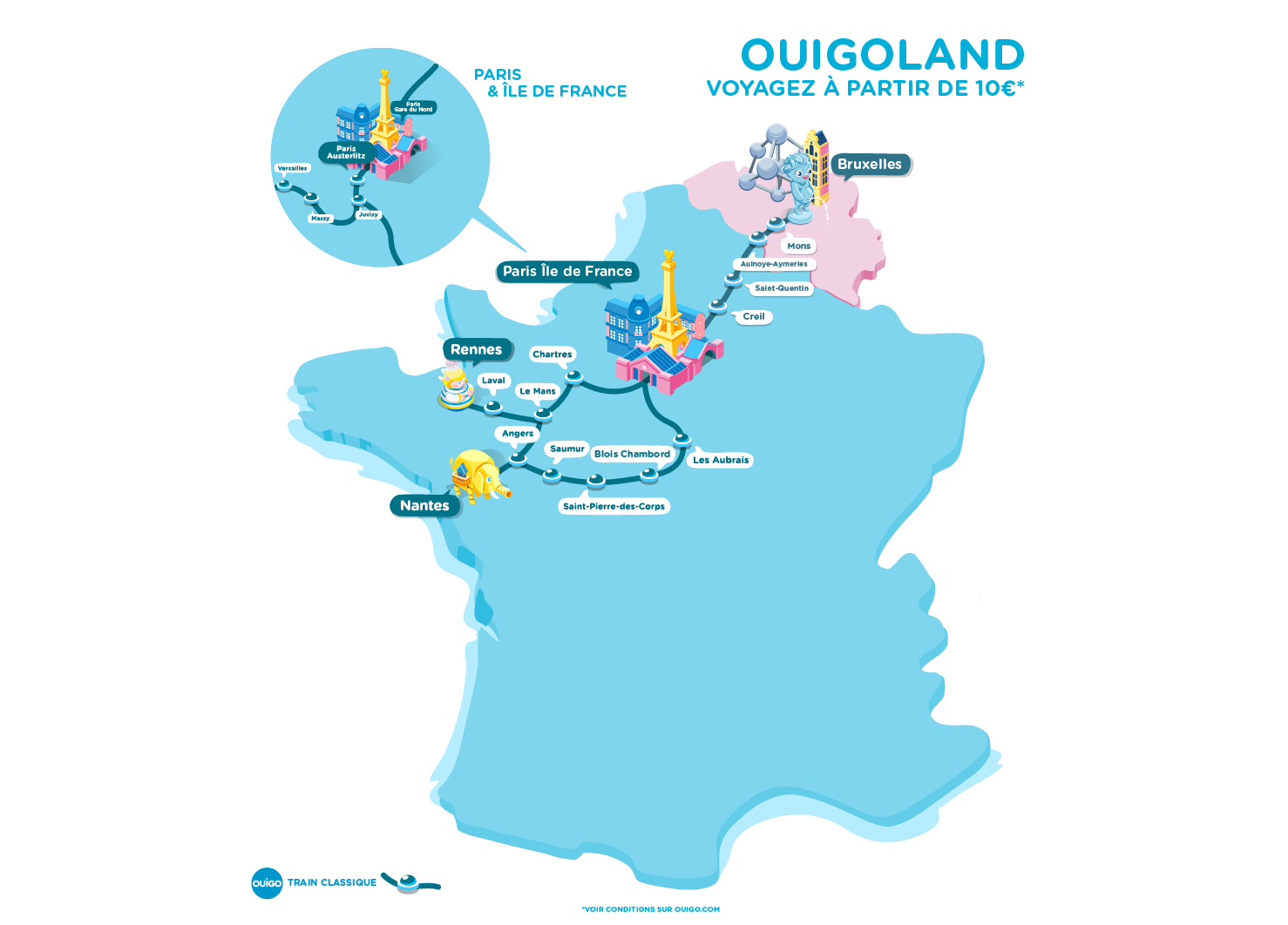 OUIGOLAND Train Classique 