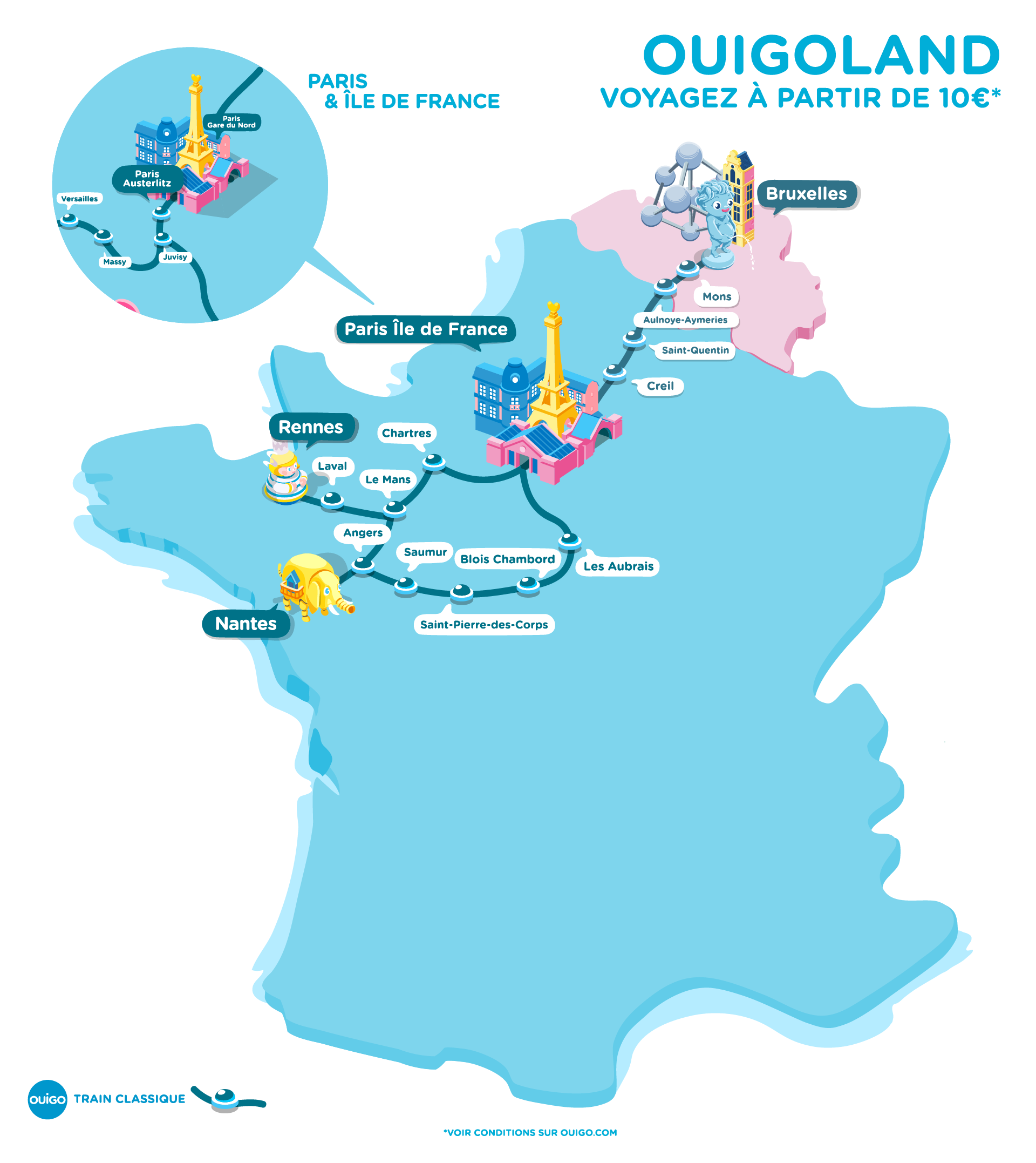 OUIGOLAND Train Classique 