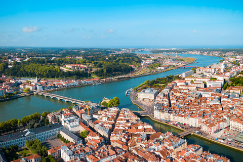 Vue panoramique aérienne de Bayonne, France