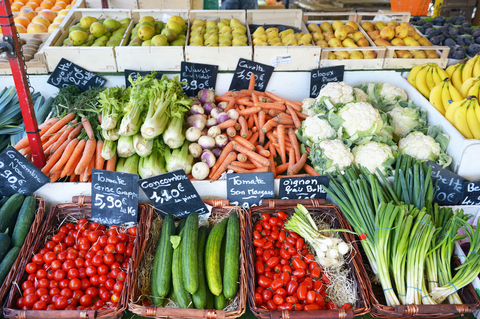 Légumes sur le marché