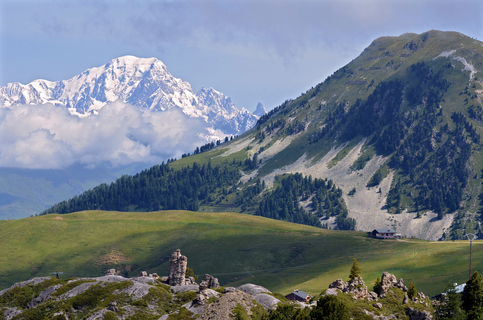 montagnes de La Plagne en France