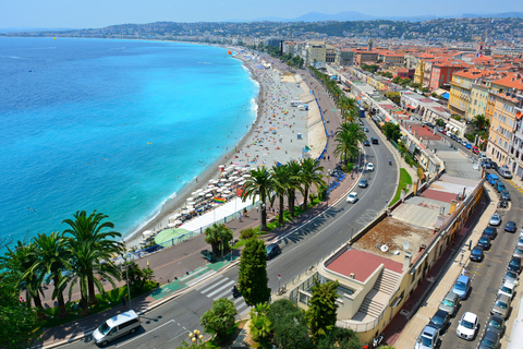 View over Promenade des Anglais in Nice