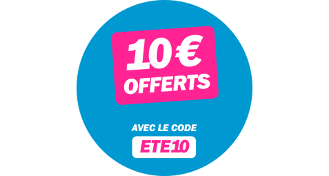 10€ offerts avec le code ETE10