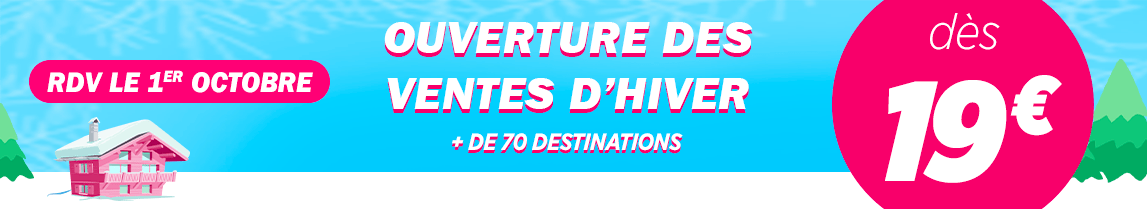 RDV le 1er octobre pour l'ouverture des ventes d'hiver