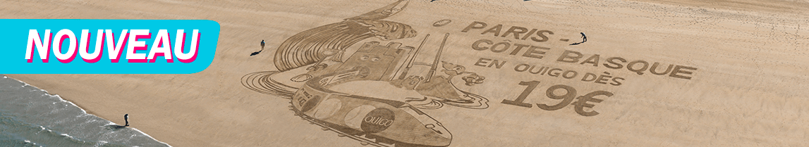OUIGO débarque sur la Côte Basque à partir de 19€