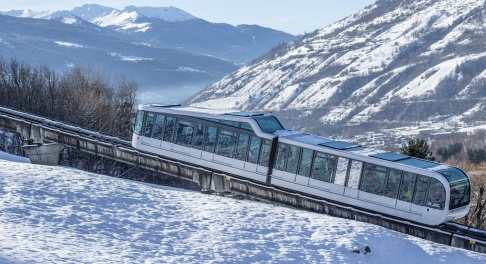 station de ski les arcs - funiculaire