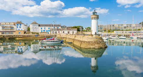 Vieux port d’Haliguen sur la presqu’île de Quibreon