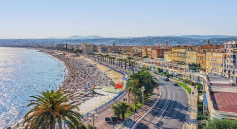 Ville de Nice dans la Français Riviera