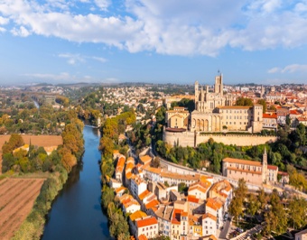 Cathédrale Saint-Nazaire sur l’Orb à Béziers, Occitanie, France