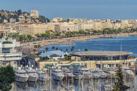 vue bateaux cannes