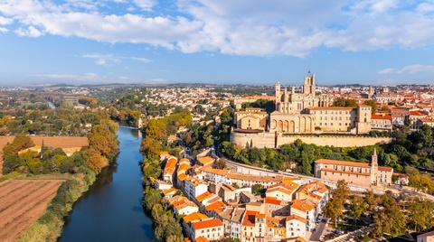 Cathédrale Saint-Nazaire sur l’Orb à Béziers, Occitanie, France