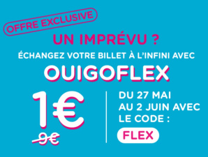 OUIGOFLEX à 1€ avec le code FLEX