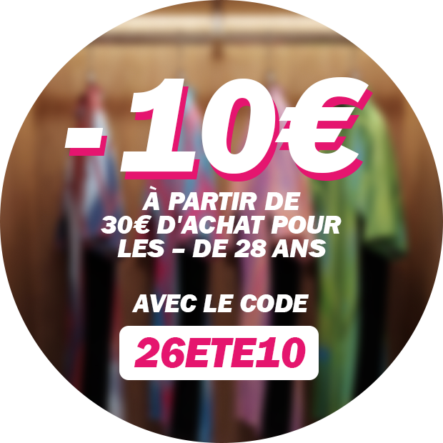 Offres jeunes OUIGO : profitez de -10 € dès 30 € d'achat pour les moins de 28 ans avec le code 26ETE10