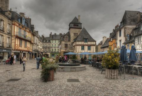 Quimper sous la pluie